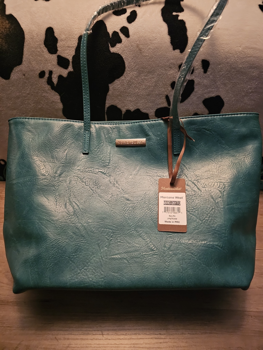 Montana West Teal Large Tote with Shoulder Straps